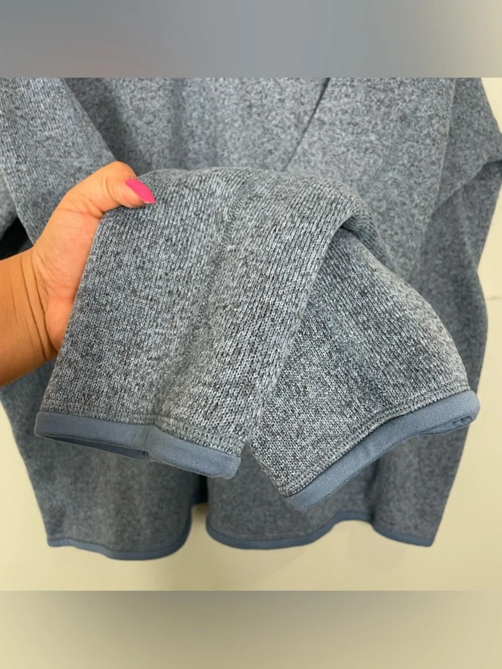 Patagonia Men’s Better Sweater 1/4 Half Zip Pullover Aquatic Blue Sz 3XL - Picture 7 of 10